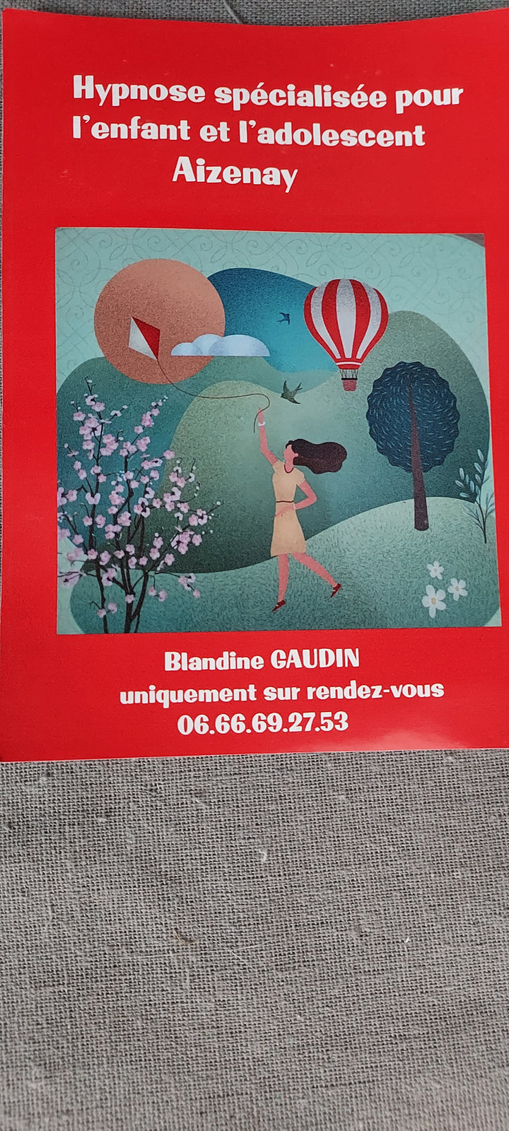Flyer de l'atelier de Gaudin Blandine